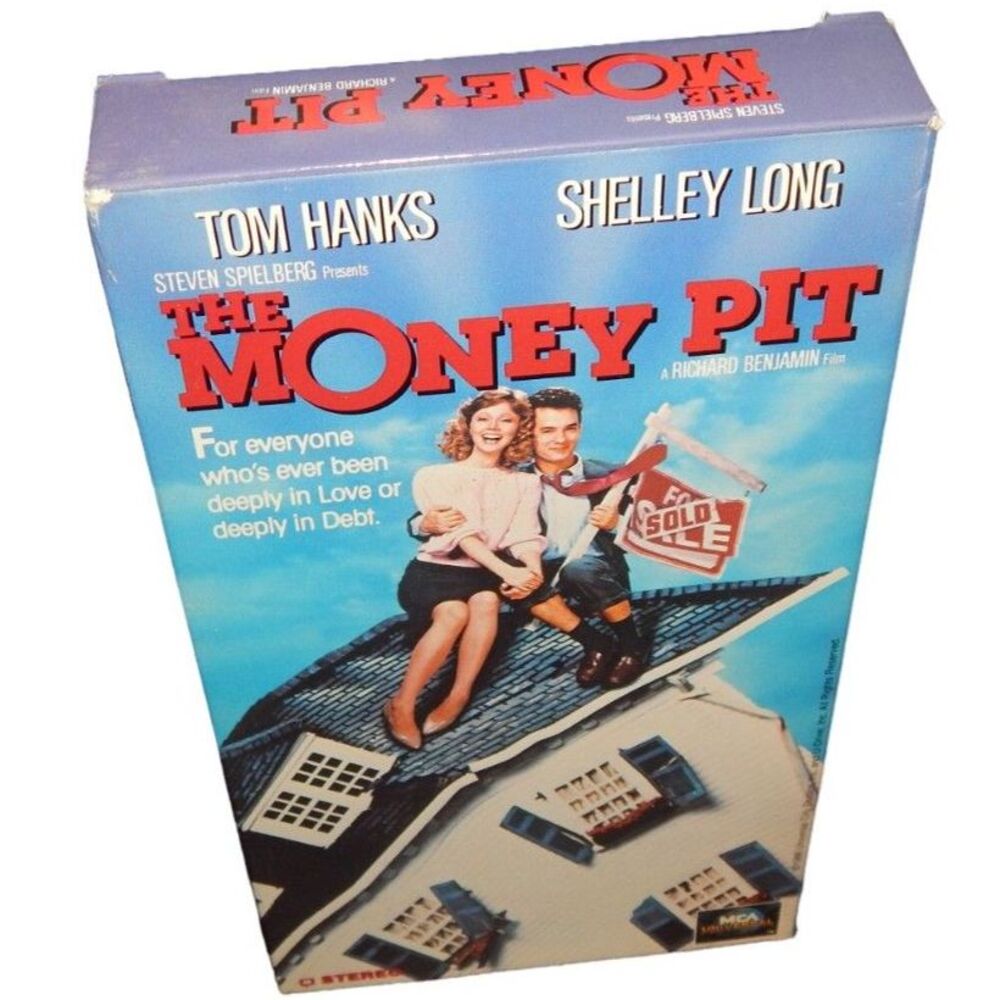 The Money Pit Tom Hanks Shelley Long vintage VHS in original paper case